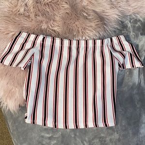 Striped crop top